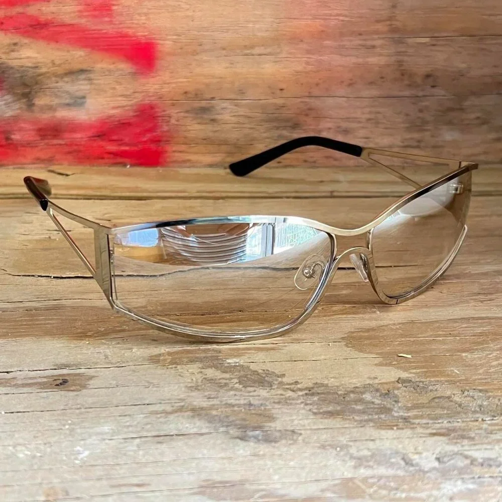 classy chrome trim sunglasses